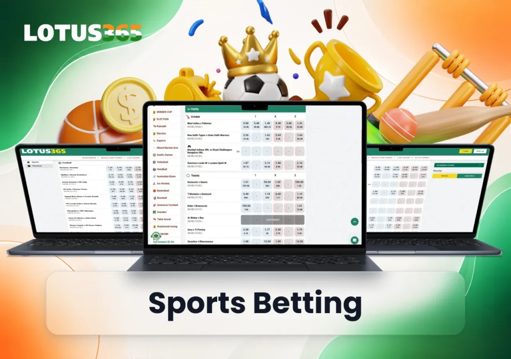 Lotus365 betting on sports